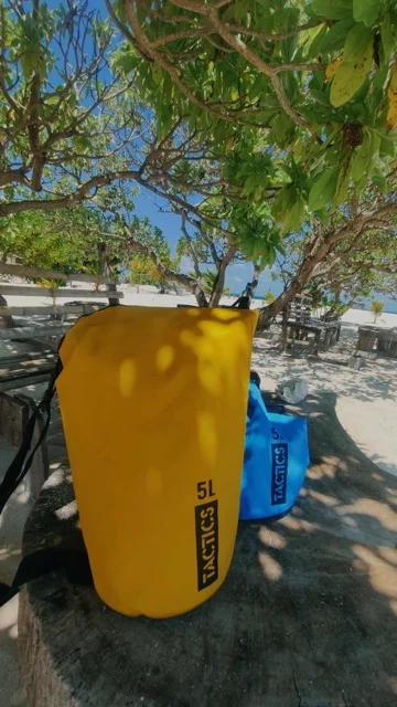 Why You Need to See Balabac, Palawan At Least Once In Your Life image on Why You Need to See Balabac, Palawan At Least Once In Your Life Page Tactics Dry Bag in Blue and Yellow