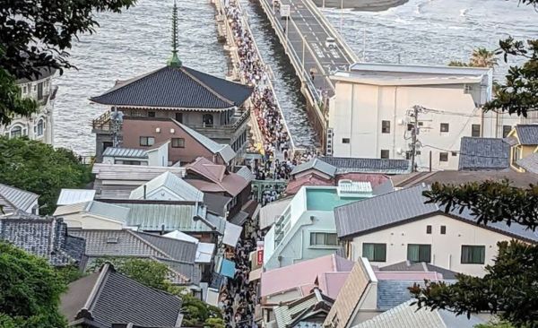 Atop the Enoshima Shrine
